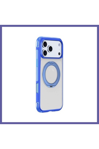 Bezos Joko İphone 18 Pro Max/17 Pro Max Uyumlu Airbag Ring Yüzüklü Magsafe Kapak - Mavi Nıda Bezos Joko İphone 18 Pro Max/17 Pro Max Uyumlu Airbag Ring Yüzüklü Magsafe Kapak - Mavi Nıda