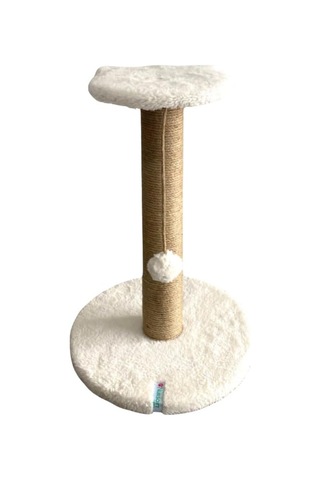 Pet Stepli Kedi Tırmalama Tahtası Beyaz