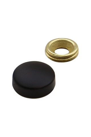 Badem10 10 Adet Dekoratif Vida Kapağı Kapatıcı 15 Mm Mat Siyah Vida Tapası Tıpası