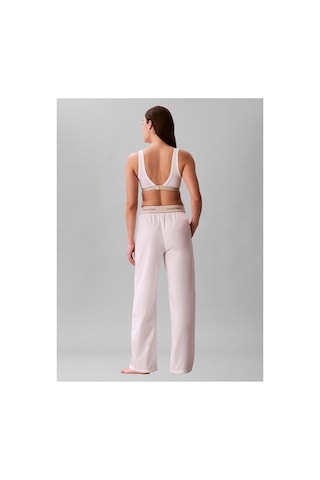 Calvin Klein Beyaz Kadın Pijama Alt Logo Super Poplın Pant-16300