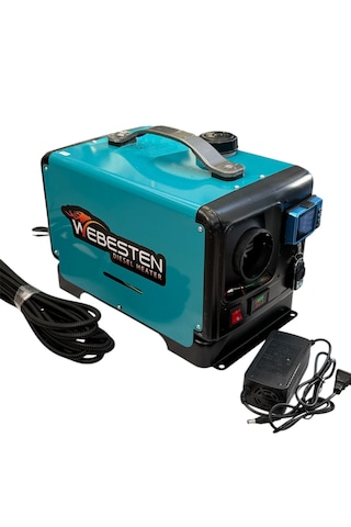 Webesten Taşınabilir Akülü Dizel Isıtıcı 12/24/220v Bluetooth'lu Serisi 4 Metre Hortum Hediyeli 01