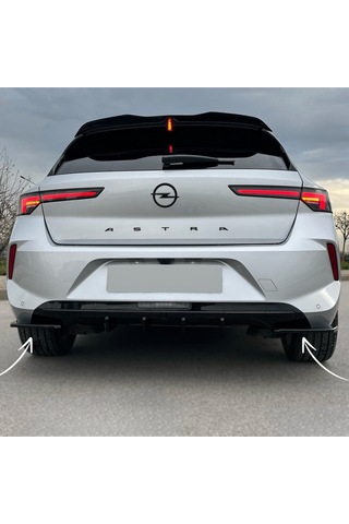 Opel Astra L Arka Flap Plastik Piano Black