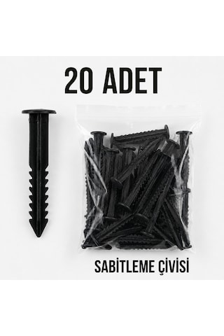 20 Adet Çim Sınırlayıcı Sabitleme Kazığı - Sert Plastik Bahçe Bordür Çivisi Siyah 20 Adet Çim Sınırlayıcı Sabitleme Kazığı - Sert Plastik Bahçe Bordür Çivisi Siyah