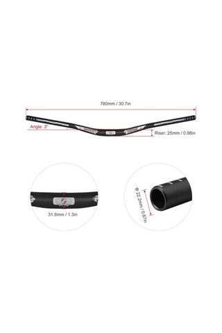 Novahub Yüksek Dayanımlı Alüminyum Gidon, Dağ Bisikleti İçin, 31.8mm, 720-780mm, Sağlam Ve Çok Renkli Çok Renkli