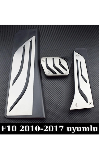 Bmw F10 Ayak Gaz Fren Pedalı Pedal Seti Kromlu 3 Parça 2010-2017