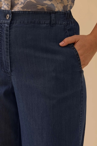 Galaxi Kadın Büyük Beden Bol Paça Jean Pantolon 4003 Indigo Indigo