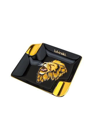 Lubinski Lion Porselen Puro Küllüğü Siyah/gold 2li N11.341