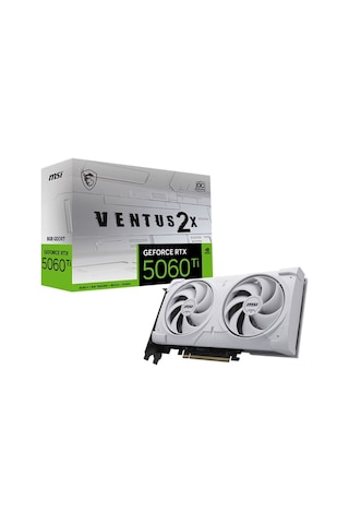 Msı Geforce Rtx 5060tı 8gb Ventus 2x Oc Whıte Plus Gddr7 128bit Aeae1msı0229