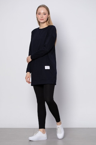 Barrels And Oil Bisiklet Yaka Mevsimlik Sweatshirt - Lacivert-Lacivert