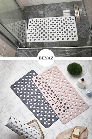 Dln Shop 2 Adet Bubble Bath Math Banyo & Duş Kaydırmazı Beyaz V-141 Beyaz