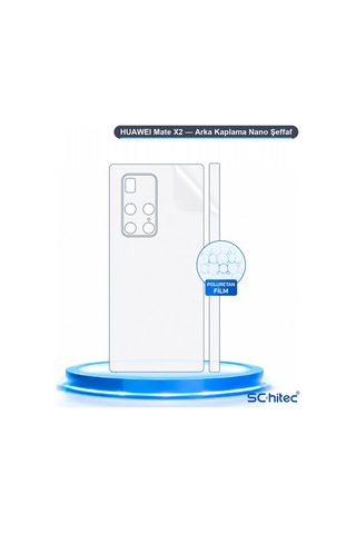 Schitec Huaweı Mate X2 Uyumlu Arka Yüzey Hidrojel Koruyucu Film 95687158