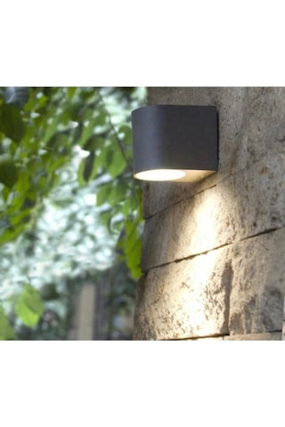 Kırmızı Işık Iç Dış Mekan Dekoratif Modern Lüks Aplik - Antrasit Diğer