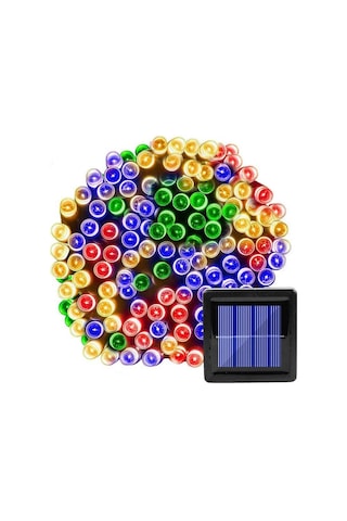 Technojet Solar 50 Ledli 7 Metre Bahçe Aydınlatma Dekorasyon Güneş Enerjili Led Rgb Işık Diğer