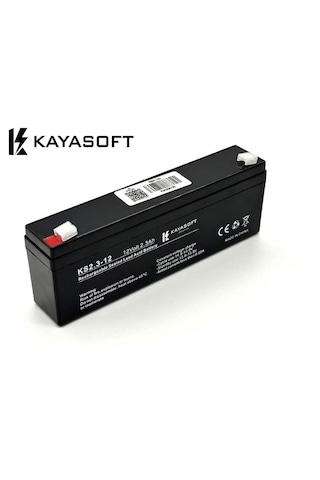 Kayasoft Asansör Aküsü 12v 2.3ah 1 adet