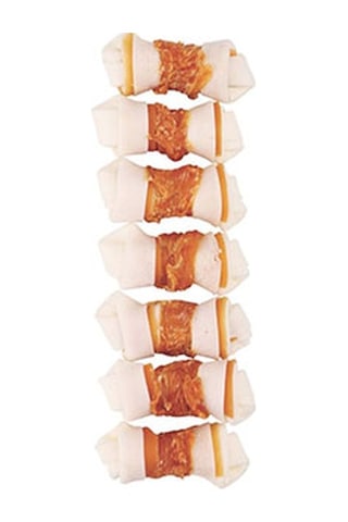 M-pets Trusty Extra Tavuklu Düğümlü Kemik Köpek Ödülü 7li 105 Gr 6,4 Cm 244-30029.01