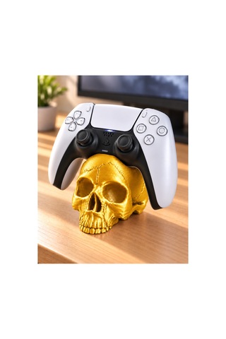 Kurukafa Ps5 Gamepad Stand - Metalik Altın