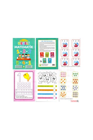 Neşeli Matematik Eğitici ve Öğretici Çizgi Alıştırmaları