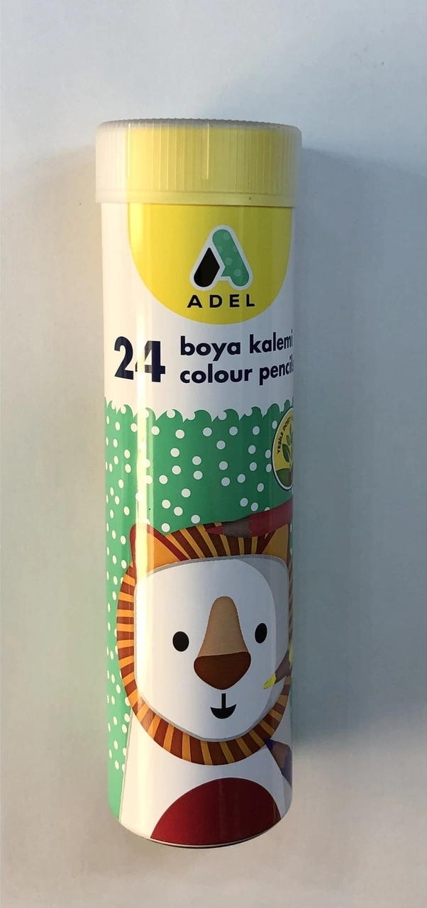24 Renk Kuruboya Kalemi Tüp -
