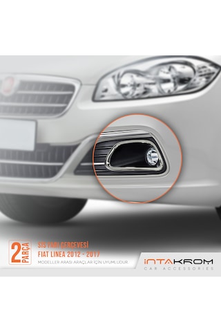 intakrom Fiat Linea Krom Sis Farı Çerçevesi 2 Parça 2012-2017