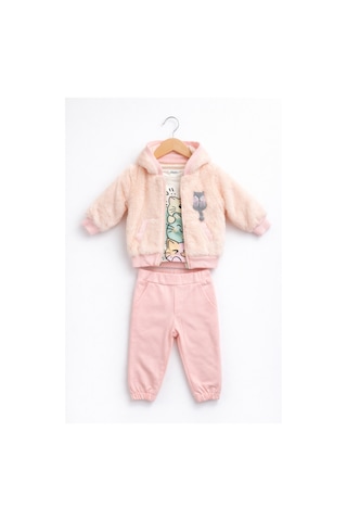 Baby Fou Peluş 3'lü Takım Pembe