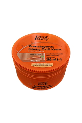 Dear Body Havuç Özlü Bronzlaştırıcı Güneş Kremi 200 ML