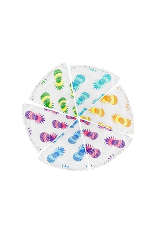 Suntek Plaj Yuvarlak Goblen Bohem Hippi Ananas Roundie Yoga