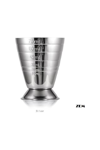 Zem Bar Jigger 75ml Silver Zem Bar Jigger 75ml Silver