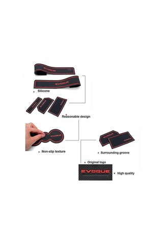 Fosenze Range Rover Evoque 2012-2018 İçin 8 Adet Kauçuk Kapı Yerin Dizaynı: Su Geçirmez, Sıcak Dayanıklı, Gürültü Önleyici Ve Kolay Temizlenir