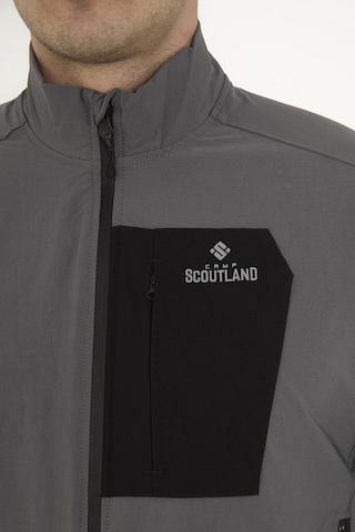 Camp Scoutland Camp255 Outdoor Tactical Su İticili Erkek Fermuarlı Taktik Sweatshirt Gri Gri