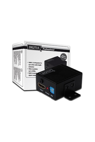 Digitus Hdmı Sinyal Tekrarlayıcısı Hdmı Repeater , Çözünürlük: 1080p, Bantgenişliği: 2.25gbps/225mhz, Kabine Monte Edilebilir, 40 Metre< Br> Dig