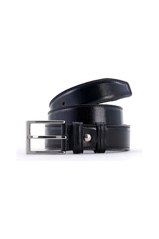 %100 Hakiki Deri Siyah Erkek Kot-Kumaş Kemeri