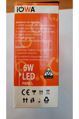 İowa 6w Slim Led Panel Spot 2li Paket