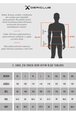 Dericlub Robin Erkek Gömlek Yaka Süet Bantlı Regular Fit Gerçek Deri Mont Camel Antik