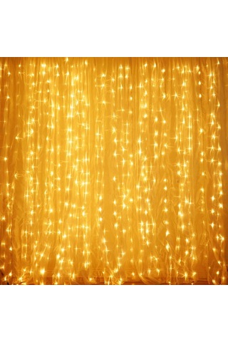 Mufunye 600 Led'li 6m X 3m Usb Kumandalı Led Bayram Dekorasyon Işık Zinciri Beyaz