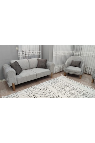 Mimoza Bohem Koltuk Takımı Antrasit - Gri