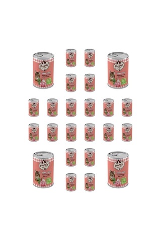 24 Adet Yetişkin Dana Etli Kıyılmış Kedi Maması 415 Gr 24'lü Pro Chef Konserve Yaş Mama