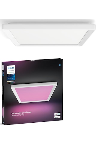 Philips Hue Tento Wca Beyaz Slim Kare Tavan Paneli 40x40cm Çok Renkli