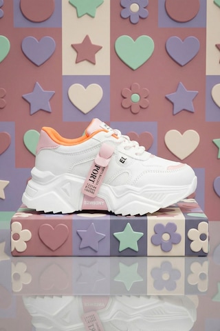 Dark Seer Kids Ds K 2051 Sneaker 2025 Kız Çocuk Beyaz-pudra