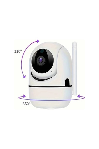 Znv Zenvia Mey İthalat Baby Kamera Kablosuz 720p Beyaz 360 Derece Wifi Kamera Full Hd 1080p Znv2025 Cmn