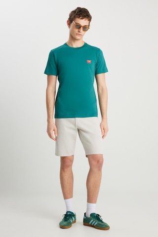 Wrangler Regular Fit Minimal Logo Yeşil Erkek T-shirt Mw70md3g26 Yeşil