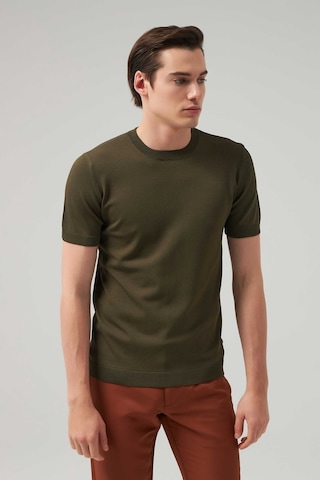 D's Damat Slim Fit Haki Rayon Triko T-shirt 2ef069421003m Haki