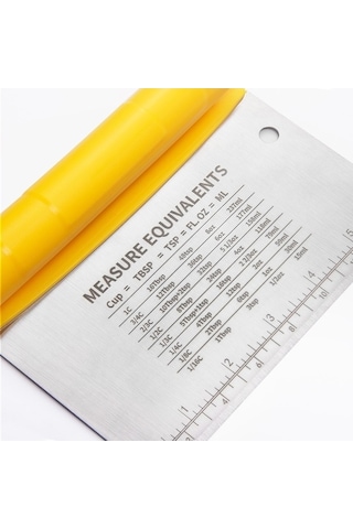 Primepickings Paslanmaz Çelik Hamur Kesici Kazıyıcı Ölçekli Kesici Pişirme Aletleri Diğer