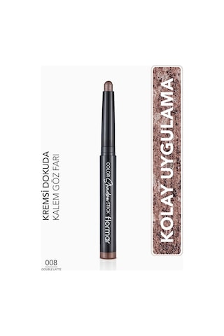 Flormar Color Shadow Asansörlü Kalem Far 008 Double Latte - 8682536039482