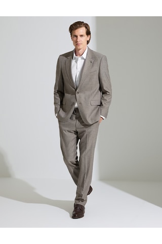 Pierre Cardin Açık Kahverengi Slim Fit Takım Elbise 50295825-vr002
