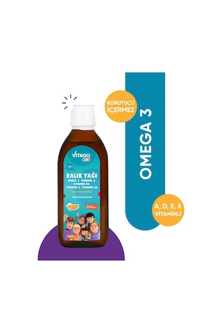 Vitago Kids Rafadan Tayfa Balık Yağı Şurup 150 ML
