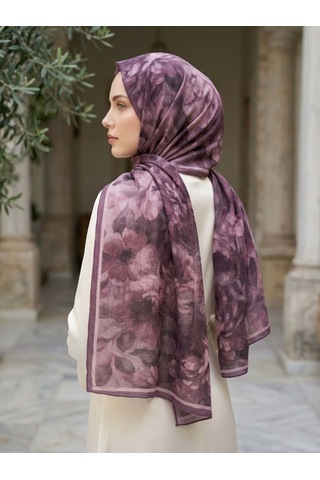 Camellia Scarfs Frosted Bloom Müslin Şal Koyu Pembe - Canlı Ve Doğal Stil