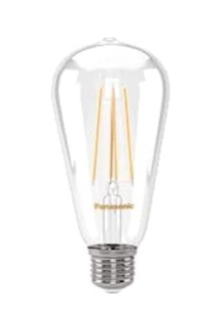 Panasonic E27 Dim Edilebilir Filaman St64 Lamba 7w 806lm 2700k Clear Diğer