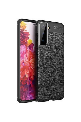 Samsung Uyumlu Galaxy S21 Plus Kılıf Zore Niss Silikon Kapak-Siyah