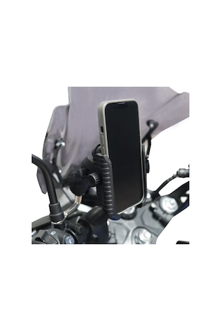 Gp Kompozit Ttr09 Universal Ayna Bağlantılı Titreşim Modüllü Telefon Tutucu Siyah