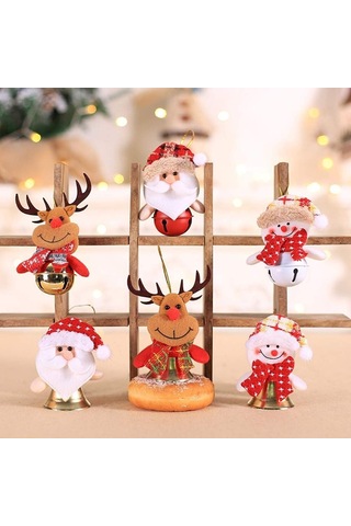 Noel Süsleri, Yaratıcı Çizgi Film Kareli Bez Bebek Sarılma Saati